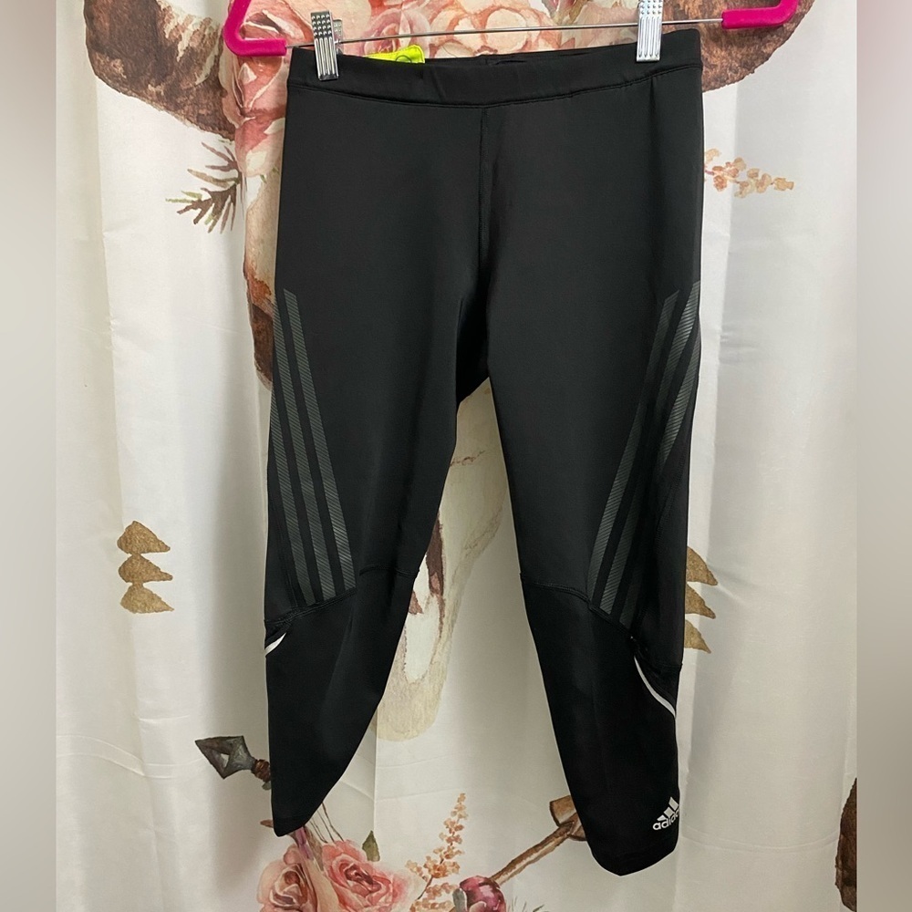Adidas Climacool Supernova Womens Activewear Capri Pants, Size S, Black​​​​​​